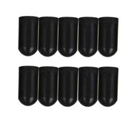SWETRACE Silicone Drumstick Practice Tips Sturdy 10pcs Silent Drum Stick Protectors Covers Mute Drumstick Tips Reduce Volume Black Musical Instrument Accessories