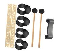 SWETRACE Silicone Finger Sleeves for Tongue Drum Handpan Percussion Noise-reducing Finger Picks with Note Stickers and Mallet Stand Complete Steel Tongue Drum Accessories for Drummers