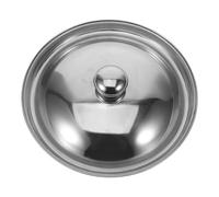 SWETRACE Stainless Steel Chamber Pot Lid Replacement with Easy to Use and Store Features Suitable for Homes and Hospitals Sturdy Silver Pot Cover for Adult Bedpans