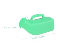 SWETRACE Thickened Male Urinal 1200ml with Lid 2pcs Reusable Urine Bottles Portable Household Male Urinals for Travel and Daily Use Random Color Random Color