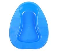 SWETRACE Thickened Plastic Bedpan Urinal for Bed Use with Strong Compression Resistance and Compact Storage, Blue Portable Potty Suitable for Elderly and Pregnant Women