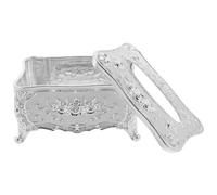 SWETRACE Tissue Box Cover Practical Tissue Storage Case European Style with Carved Rose Design, Material with Ample Storage Space for Dining Table Or Bathroom Use