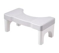 SWETRACE Toilet Step Stool for Bathroom with Non-Slip Feet, Grey Bathroom Footstool for Adults, Elderly and Pregnant Women, Sturdy Toilet Assistance Aid for Healthy Squatting Posture