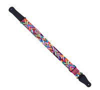 SWETRACE Ukulele Shoulder Strap Adjustable Polyester Neck Belt Geometric Print Comfortable Instrument Accessory for Acoustic Guitar and Ukulele Players