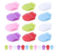 SWETRACE Wine Charms Random Color Reusable Silicone 24pcs Tongue Shaped Drink Markers Unique Colourful Design, Lightweight and Easy to Store Wine Accessories for Homes and Dining Bars