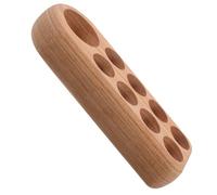 SWETRACE Wooden Essential Oil Display Stand Organizer for Bottles Perfumes Nail Polish Stable Multipurpose Storage Rack with Natural Rustic Finish for Home Professional Use