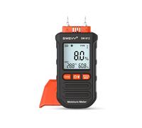 SWEVY SW912 Digital Hygrometer with LCD Large Screen, Portable Wood Moisture Content Tester for Building Materials
