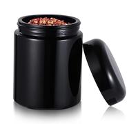 SWEWARM Airtight Storage Container, Sunproof Glass Airtight Storage Jar, Keep Food Fresh, 250ml/8.5oz Food Preservation Jar for Spices Herbs Coffee Tea
