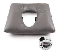 SWEWARM Bedside Commode Soft Cushion, Thick Washable Toilet Seat Cushion Pad PU Cover Cotton Filler with Fixing Straps for Commode Chair for Seniors for Elderly Adults