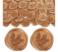 SWEWARM Gold Wax Seal Stickers - 100 Pcs Self-Adhesive Envelope Sealing Stickers for Wedding Invitations, Birthday Parties, Christmas & More