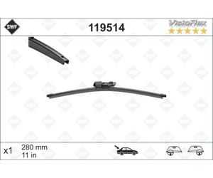 SWF Rear Window Wiper Blade 285mm 11" Fits SKODA Fabia VW Golf Polo 5J6955425