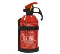 SWFEBC Fire Extinguisher 1kg x2 Dry Powder BC EN3 CE62 Bracket By Streetwize