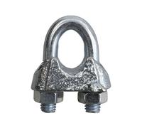 SWG 68017420075 Rope Clip 3mm M4 Galvanised Zinc Steel 50pcs