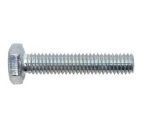 SWG 057 8 30 67 Threaded Screw M8 30 mm Hexagonal Socket DIN 933 ISO 4017 Galvanised Steel Pack of 50
