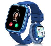 SWGOTA 4G Children's Smartwatch with GPS and Calls, Smartwatch Watch for Children Video Call/Voice Chat/SMS, SOS/School Mode/Alarm Clock/Camera/Pedometer/Sleep, Gift for Boys/Girls, Blue