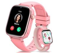 SWGOTA 4G Children's Smartwatch with GPS and Calls, Smartwatch Watch for Children Video Call/Voice Chat/SMS, SOS/School Mode/Alarm Clock/Camera/Pedometer/Sleep, Gift for Boys/Girls, Pink