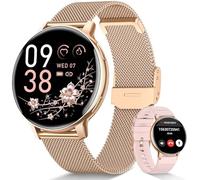 SWGOTA Women's Smartwatch 1.39 Inch Fitness Watch with Phone Function 24H Heart Rate Monitor SpO2 Sleep Monitor Menstrual Cycle 120 Sports Modes 400 Dials Pedometer Fitness Tracker IP68 iOS Android