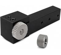 SWH1002 Single Shoulder Knurling Tool Holder for Lathe, 20x20mm Shank, HSS Co12 Knurling Wheel with Carbide Pin (Male Diamond | Pitch 1.5 mm)