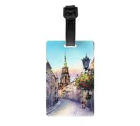Swidnica Street and Cathedral, Poland Luggage Tag Baggage Tags Privacy Cover Name ID Card