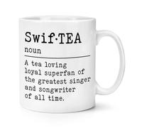 Swif•Tea Definition 10oz Mug Cup Parody Funny Gift Present Tea Lover