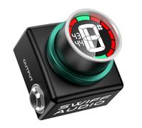 SWIFF AUDIO C20 Guitar Tuner Pedal, ±0.5 Cent Ultra-Precision, Mini LED Tuner pedal, <10ms Response, Silent Tuning & True Bypass, Durable Aluminum Alloy, Adjustable A4 430-449Hz for Guitar & Bass