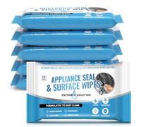 Swiffen 6 Pack Home Appliance Surface Cleaner Wipes for Cleaning Front Loading Washing Machine Glass Cooktop Microwave Dishwasher Counter, Total 60 Wipes