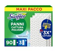 Swiffer 90 Pieces Replacement Dust Mop Pads for Broom and 3 Pieces Replacement Mop Cloths, for 3 Times More Dust, Dirt and Hair Than a Traditional Broom