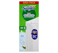 Swiffer Dust-Catcher Mop Refills Dry Wipes 90 Units, Long-Lasting Febreze Scent, Catches 3 Times More Dust and Animal Hair, Broom Sold Separately