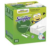 Swiffer Dust Trapper Cloths, 36 Dry Microfibre Cloths, Dust and Dirt Catch Cloths, Great for All Types of Floors and Animal Hair, Cloths with 79% Recycled Fibres