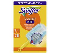 Swiffer Duster Duvets Dust Catch, 1 Handle and 7 Duvets, Catches and Traps Dust and Dirt, Reaches the Most Difficult Points of the House, Maxi Size
