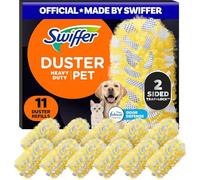 Swiffer Dusters Heavy Duty Pet Multi-Surface Duster Refills for Cleaning, With Febreze Odor Defense, 11 Count