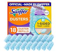 Swiffer Dusters Refill for Cleaning, Feather & Microfiber Duster Disposable Alternative, for Dusting Furniture, Blinds, Ceiling Fans, Walls, Helps Remove Allergens, Lavender, 18ct