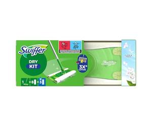 Swiffer Sweeper Basic Kit with 1 Mop, 8 Dry and 3 Wet Floor Cloths