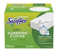 Swiffer Sweeper Dry Sweeping Pad, Multi Surface Refills for Dusters Floor Mop, Unscented, 32 Count