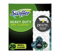 Swiffer Sweeper Heavy Duty Dry Multi-Surface Cloth Refills for Floor Sweeping and Cleaning Unstopables Fresh Scent 20 Count