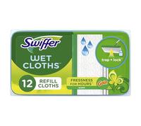 Swiffer Sweeper Wet Mopping Pad Multi Surface Refills for Floor Mop, Gain scent, White, 12 Count
