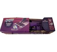 Swiffer WetJet All-In-One Spray System Starter Kit for All Floor Types, with Mop, Cleaner Solution and Wipes, Removes Inlaid Dirt Without Residue