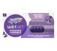 Swiffer WetJet Multi-Surface Washable Microfibre Wipe, Reusable and Machine Washable, 3-Zone Ultra-Absorbent, Streak-Free Technology, for All Types of Finished Floor