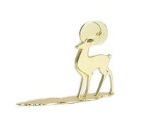 SWIFORON Reindeer Ornaments Statue, Reindeer Christmas Decoration, Nordic Style Creative Deer Decorations Applicable Home, Office,Bookshelf TV Stand, Shelf, Living Room(Gold)