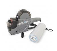 swift 2 Line Price Gun Kit - Includes 5,000 Labels (23 x 16mm) & Spare Ink Roller, Grey