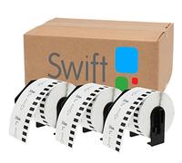 Swift 2 x Compatible DK-22223 50mm x 30.48m White Thermal Continuous Paper Tape Labels Compatible with Brother QL-1100 QL-1060N QL-570 QL-580 QL-700 QL-710W QL-800 QL-810W QL-820NWB Printers