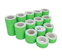 Swift 22 x 12 mm Price Gun Labels CT1 Green 40 Rolls 20,000 Stickers Pricemarking Tags Fits Many Pricing Labellers, Compatible Replacement Refill for Retail Shop and Tagging Easy Loading Permanent
