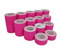 Swift 22 x 12 mm Price Gun Labels CT1 Pink 40 Rolls 20,000 Stickers Pricemarking Tags Fits Many Pricing Labellers