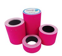 Swift 22 x 12 mm Price Gun Labels CT1 Pink 50 Rolls 25,000 Stickers Pricemarking Tags Fits Many Pricing Labellers