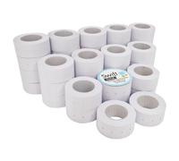 Swift 22 x 12 mm Price Gun Labels CT1 White 40 Rolls 20,000 Stickers Pricemarking Tags Fits Many Pricing Labellers