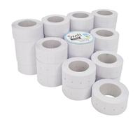 Swift 22 x 12 mm Price Gun Labels CT1 White Peelable Removable 30 Rolls 30,000 Stickers Pricemarking Tags Fits Many Pricing Labellers