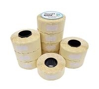 Swift 26 x 12 mm Price Gun Labels White 100 Rolls 100,000 Labels Stickers CT4 Wavy Edge Pricemarker Tags Fits Many Pricing Labellers, Bulk Compatible Refill for Retail Shop and Price Tagging
