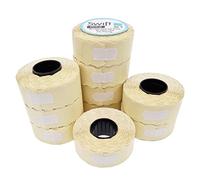 Swift 26 x 12 mm Price Gun Labels White Peelable100 Rolls 100,000 Labels Stickers CT4 Wavy Edge Pricemarker Tags Fits Many Pricing Labellers, Bulk Compatible Refill for Retail Shop and Price Tagging