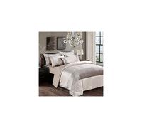 swift 3 Piece Fancy Duvet Cover Sequin Bedding Set with Pillowcase Silky Glittery Velvet (Mink, Double)