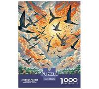 Swift Breaking Clouds 1000 Pieces Portable Jigsaw Puzzle Animal Age 3+ Quirky, Abstract Design, Fun Details, Educational, Challenging Puzzle Games 38x26cm/1000pcs